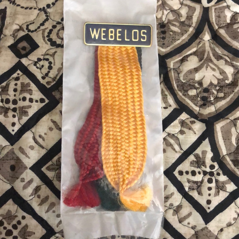 Boy Scout WEBELOS colors, new in bag